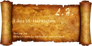 László Herkules névjegykártya
