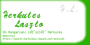 herkules laszlo business card